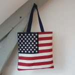 Sac cabas avec le motif drapeau americain ou stars and stripes