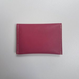 Porte carte cuir vieux rose – Image 4