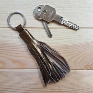 Porte clé pompon cuir – Image 8