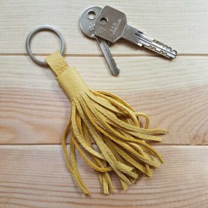 Porte clé pompon cuir – Image 7