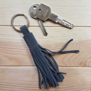 Porte clé pompon cuir – Image 6