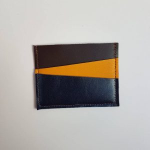 Etui cuir multi cartes tricolore – Image 3