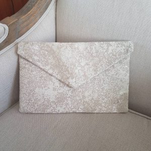 Pochette jacquard champagne Séléné – Image 3