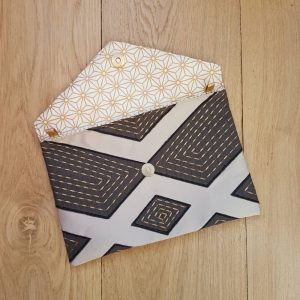 Pochette mariage beige et gris quartz – Image 5