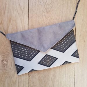 Pochette mariage beige et gris quartz – Image 6