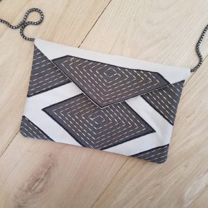 Pochette mariage beige et gris quartz – Image 3