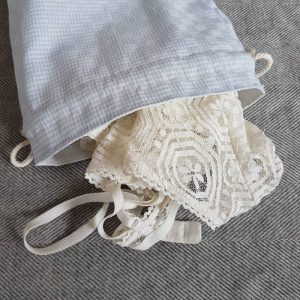 Pochon tissu Damier bleu – Image 3
