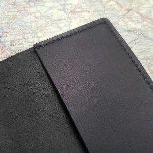 Protège passeport cuir noir – Image 5