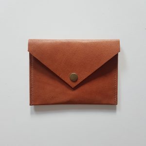 Pochette de protection de permis en cuir couleur camel